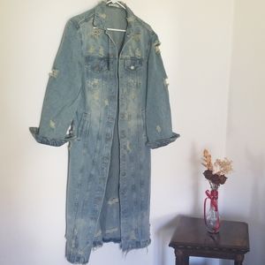 Brand new jean jacket/dress
